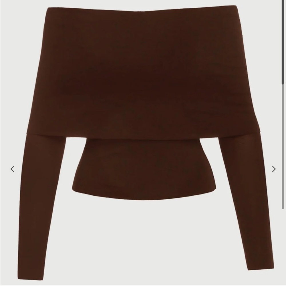 Naked Wardrobe Chocolate Brown Top